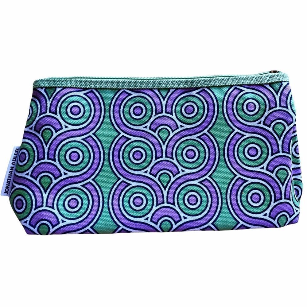Jonathan Adler for Clinique large Cosmetics Bag Swirl Pattern